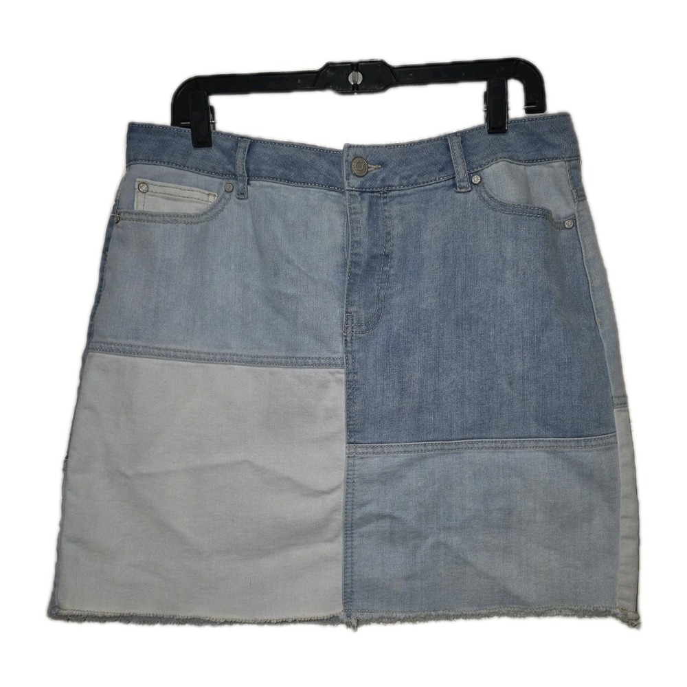 Est 1946 Denim Patchwork‎ Mini Skirt Women's Sz14